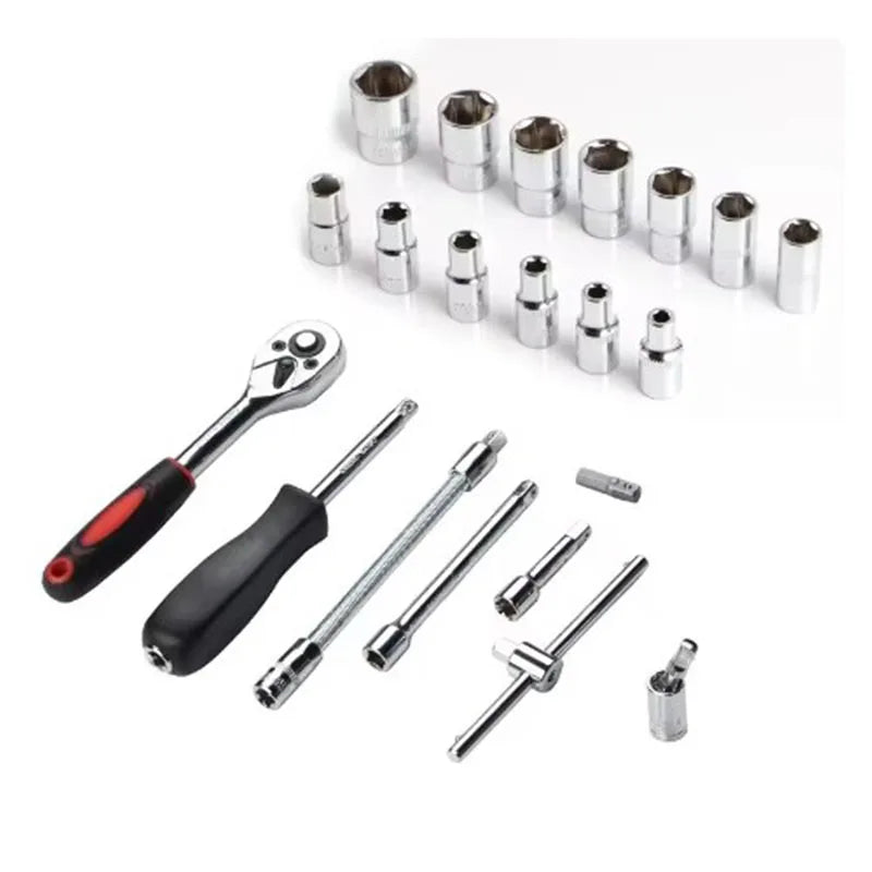 46 Piece/Set of Car Repair Tool Kit 1/4-Inch Socket Set Car Repair