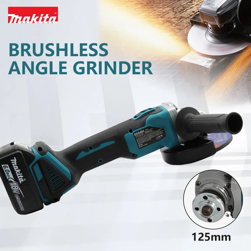 Makita Brushless Electric Angle Grinder Rechargeable Cutting Machine