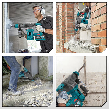YOFIDRA 26MM 2200W Brushless Electric Hammer Impact Drill Cordless