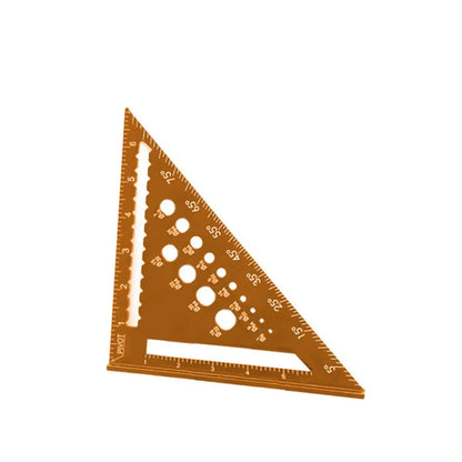 New 7Inch Triangle Ruler Measurement Tool Aluminium Alloy Carpenter
