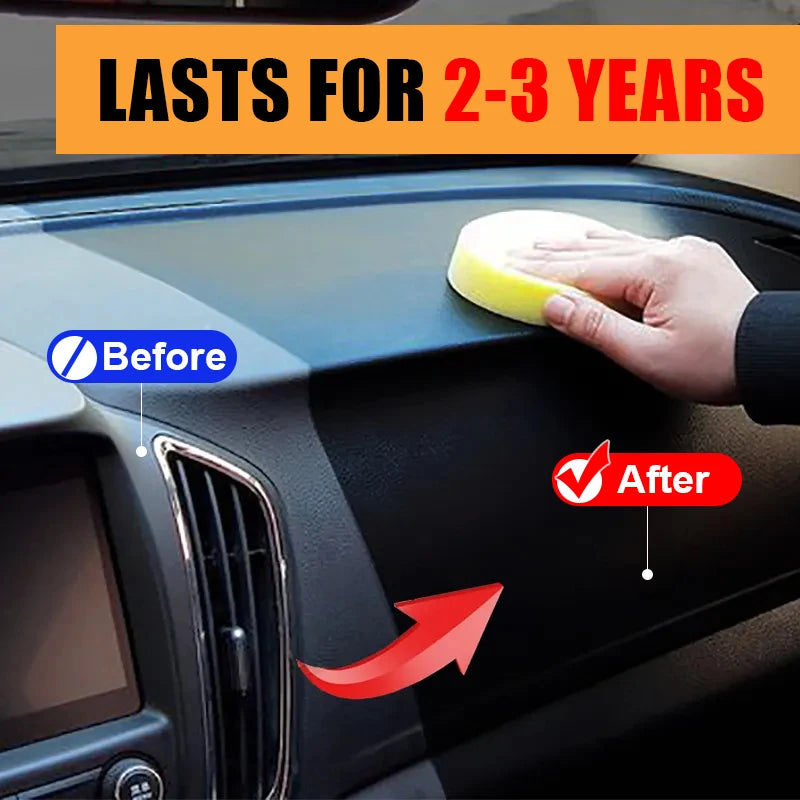 Car Plastic Restorer Back To Black Gloss Auto Interior Leather & Panel