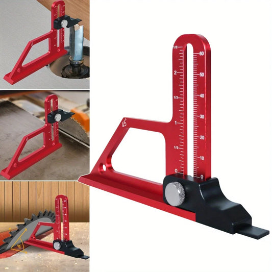 Adjustable Table Saw Depth Gauge 0-60mm with Metric & Inch Scale