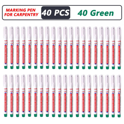 1-40PCS 20mm Deep Hole Long Nib Head Markers For Metal Perforating Pen