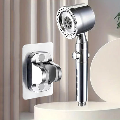 New High Pressure Water Saving Filter Shower Head 5 Modes Handheld