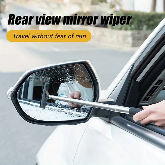 1pc car rearview mirror wiper telescopic car rearview mirror wiper