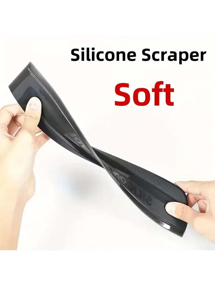 1pc Non-Scratch Wiper, Soft Silicone Handy Squeegee, Car Glass Window