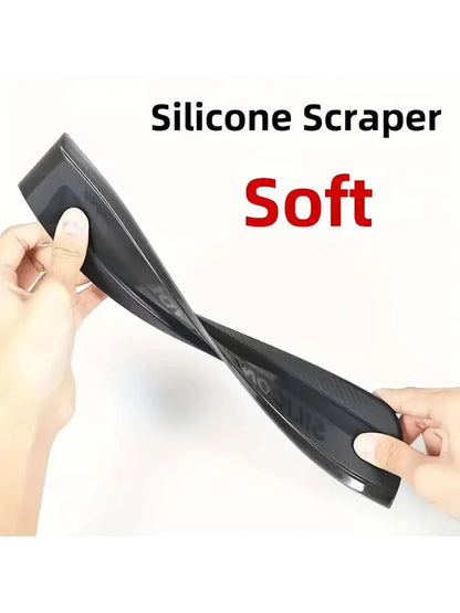 1pc Non-Scratch Wiper, Soft Silicone Handy Squeegee, Car Glass Window
