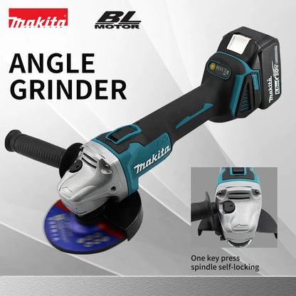 Makita Brushless Electric Angle Grinder Rechargeable Cutting Machine