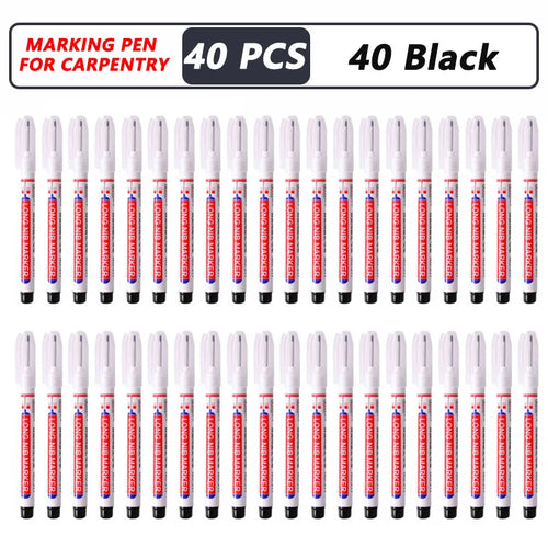 1-40PCS 20mm Deep Hole Long Nib Head Markers For Metal Perforating Pen