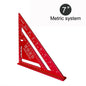 New 7Inch Triangle Ruler Measurement Tool Aluminium Alloy Carpenter