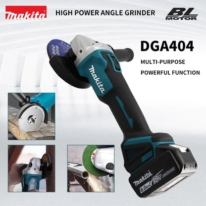 Makita Brushless Electric Angle Grinder Rechargeable Cutting Machine