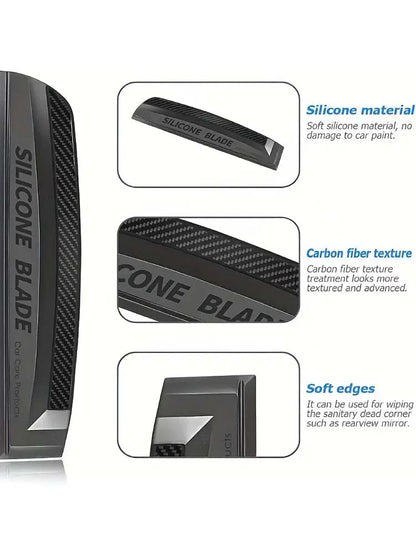 1pc Non-Scratch Wiper, Soft Silicone Handy Squeegee, Car Glass Window