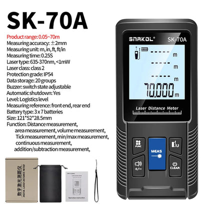 Snakol Laser Distance Meter 40m 50m 70m 100m 120m Rangefinder Digital