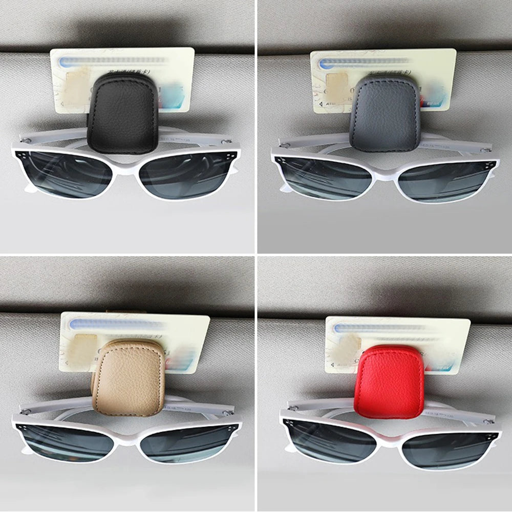Universal Car Sunglasses Clip Card Ticket Holder Stand Fastener Pen