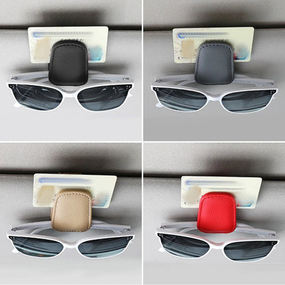 Universal Car Sunglasses Clip Card Ticket Holder Stand Fastener Pen