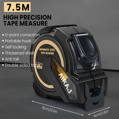 AIRAJ 3M to 10M Metric and imperial system Self-Locking Tape Measure ,