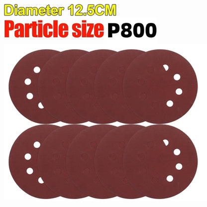 Universal 8 Hole Sanding Discs 125mm Sandpaper for Metal Wood Glass