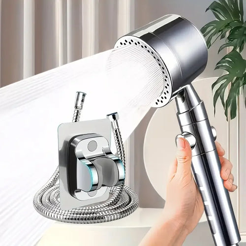 New High Pressure Water Saving Filter Shower Head 5 Modes Handheld
