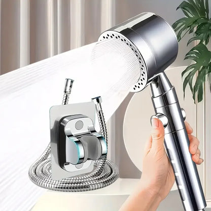 New High Pressure Water Saving Filter Shower Head 5 Modes Handheld