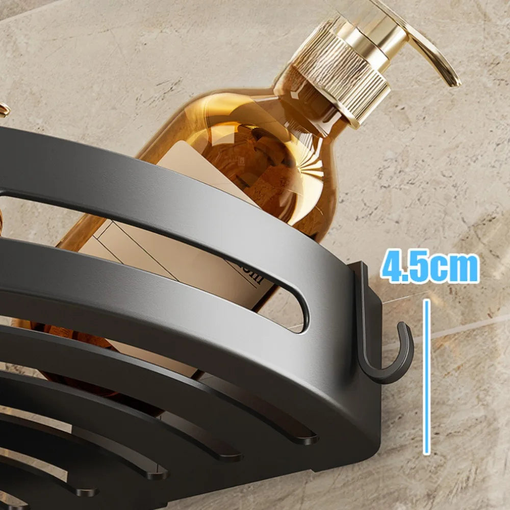 1/2/3pcs Adhensive Bathroom Shampoo Holder Shower Caddy Shelves