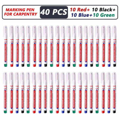1-40PCS 20mm Deep Hole Long Nib Head Markers For Metal Perforating Pen