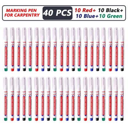 1-40PCS 20mm Deep Hole Long Nib Head Markers For Metal Perforating Pen
