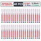 1-40PCS 20mm Deep Hole Long Nib Head Markers For Metal Perforating Pen