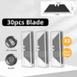 10/30/50Pcs Trapezoid Utility Knife Blades Set Steel Material DIY Art