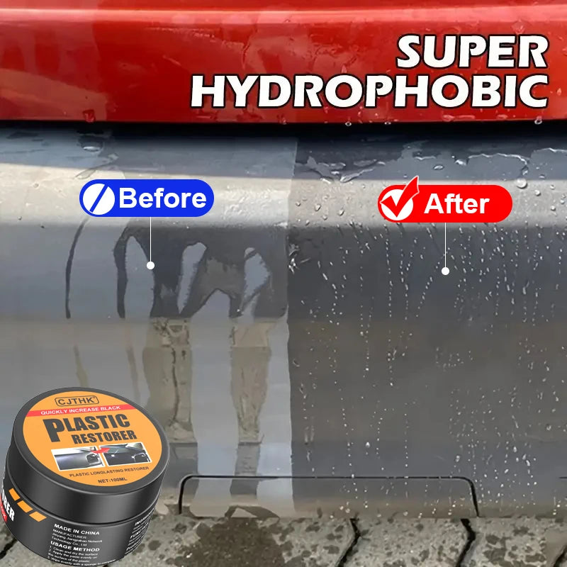 Car Plastic Restorer Back To Black Gloss Auto Interior Leather & Panel