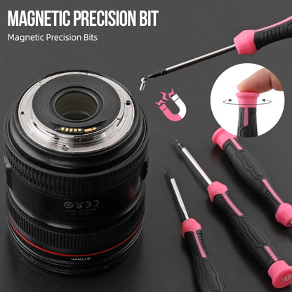 Hi-Spec 133PC Power Tool Combo Kits with 8V Cordless Drill,Home