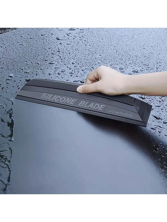 1pc Non-Scratch Wiper, Soft Silicone Handy Squeegee, Car Glass Window