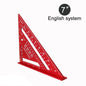 New 7Inch Triangle Ruler Measurement Tool Aluminium Alloy Carpenter