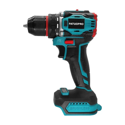 PATUOPRO 10mm Cordless Brushless Electric Drill 2-Speed Metal Chuck