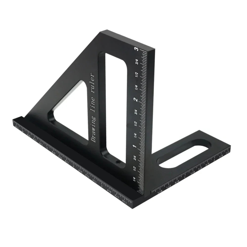 3D Multi-Angle Miter Triangle Ruler,45/90 Degree Aluminum Woodworking