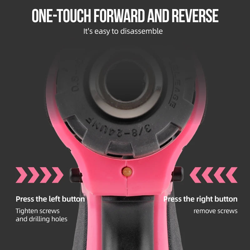 Hi-Spec 133PC Power Tool Combo Kits with 8V Cordless Drill,Home