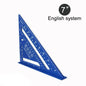 New 7Inch Triangle Ruler Measurement Tool Aluminium Alloy Carpenter