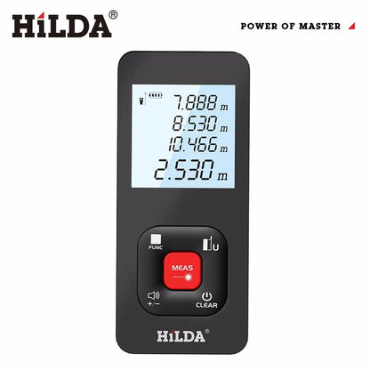 HILDA 50M/100M/120M Laser Rangefinder Distance Meter Laser Tape Range