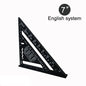 New 7Inch Triangle Ruler Measurement Tool Aluminium Alloy Carpenter