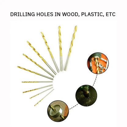 Titanium Plated Straight Shank Twist Drill High Quality Mini Twist