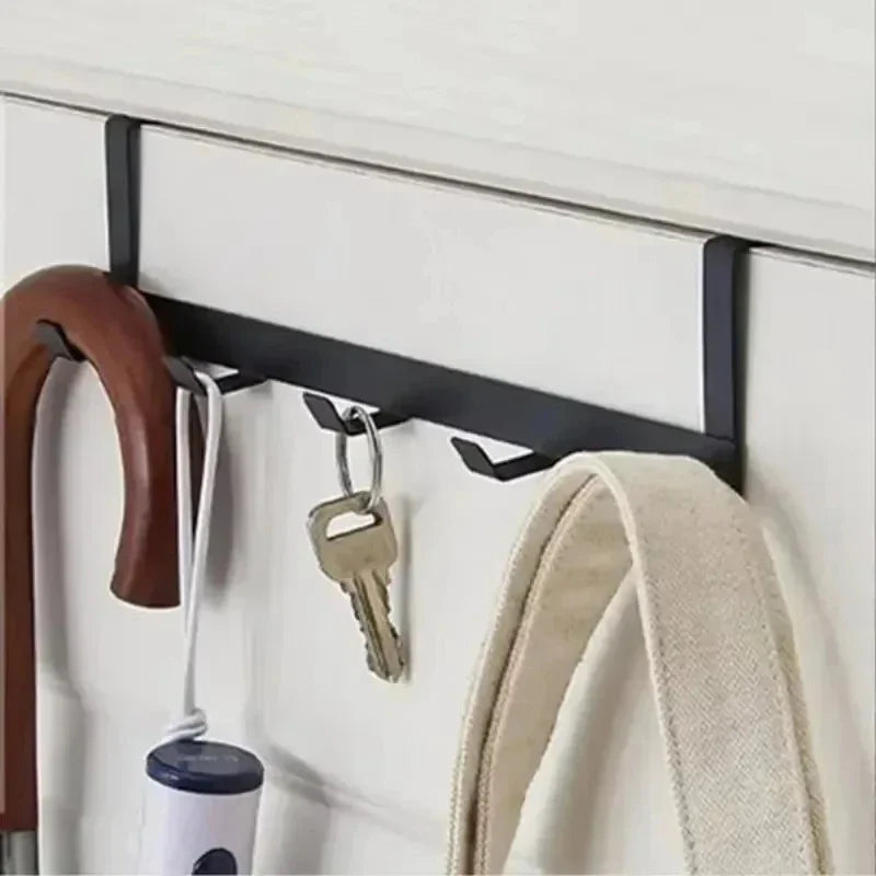1 Piece Of Household Space Saving  Five Hook Door Hanger Hook  Easy To