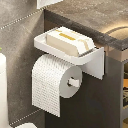 Toilet Paper Holder Plastic Storage Rack Kitchen Towel Placement Of