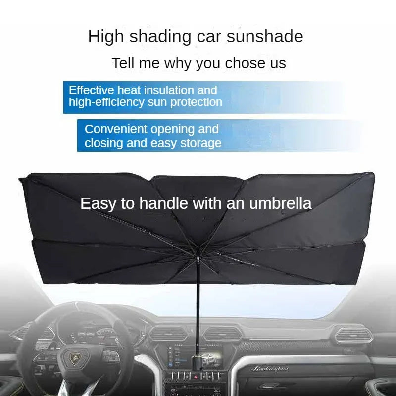 LEIBOO Car Sunshade Umbrella Car Sun Shade Protector Parasol Summer