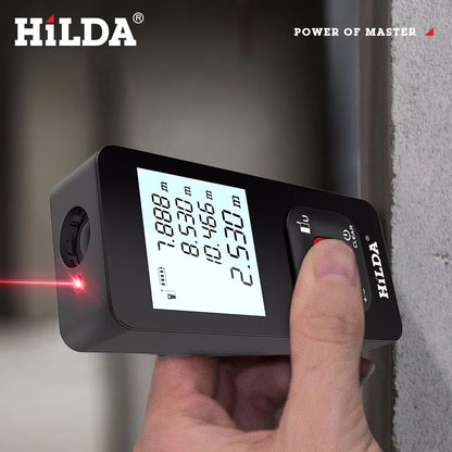 HILDA 50M/100M/120M Laser Rangefinder Distance Meter Laser Tape Range