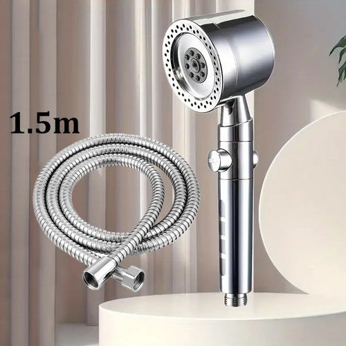 New High Pressure Water Saving Filter Shower Head 5 Modes Handheld