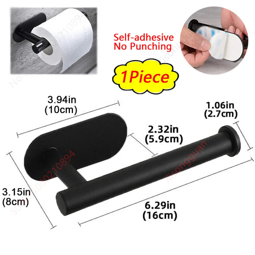 1/2PCS Kitchen Paper Towel Holder Toilet Paper Holder Adhesive Tissue
