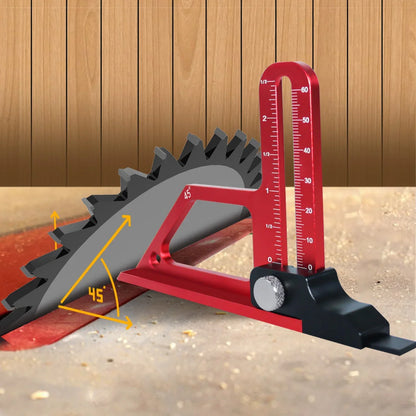 Adjustable Table Saw Depth Gauge 0-60mm with Metric & Inch Scale