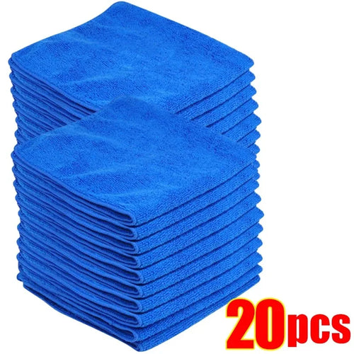 20/10PCS Car Cleaning and Washing Square Towel Super Absorbent and Non
