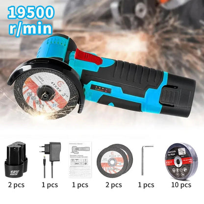 HiLDA 12V/3 Inch Lithium Electric Angle Grinder Mini Small Household