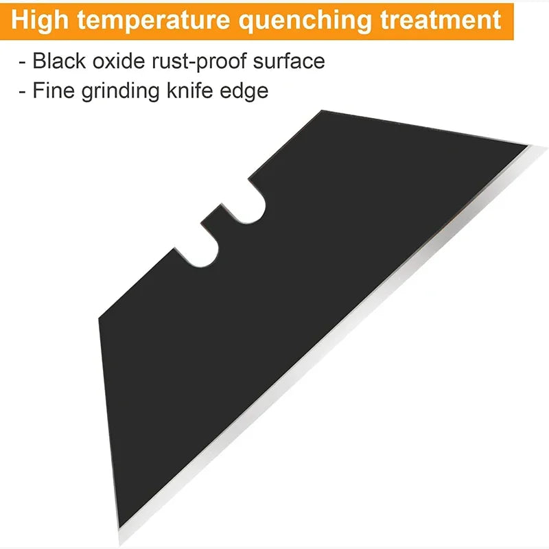 10/30/50Pcs Trapezoid Utility Knife Blades Set Steel Material DIY Art