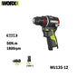 WORX WU135 Cordless Electric Drill 12V 50Nm 1800rpm Brushless Motor